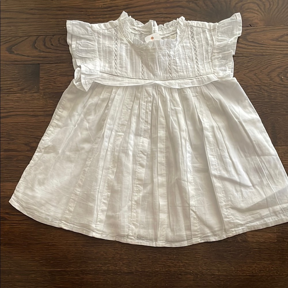White Ruffled Baby blouse